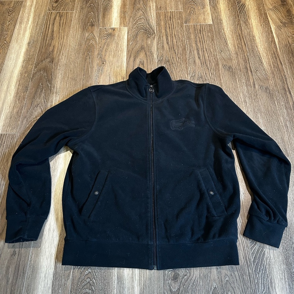 Lacoste Men's Black Zip-Up Sweater